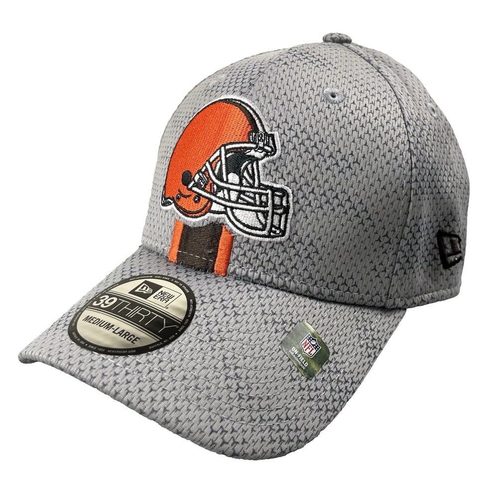 Cleveland Browns Hat Flex Fit M/L New Era‎ 39Thirty NFL Football On Field NWT